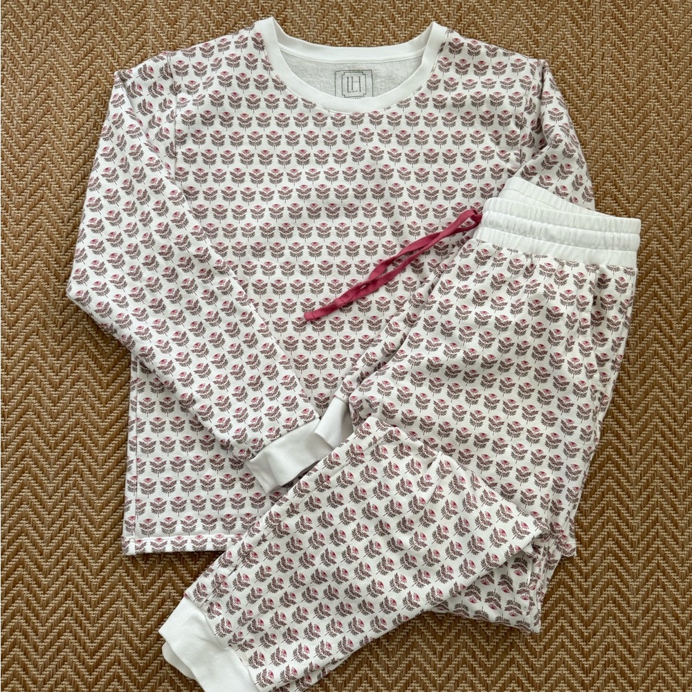 Block Print Sweatshirt and Joggers Set